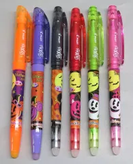 【中古】ペン 集合 フリクションボールペン4本＆フリクション蛍光ペン2本セット 「ディズニーハロウィーン 2021」