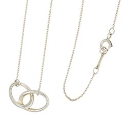 本物 ティファニー TIFFANY & Co. ダブルループ 925 ネックレス ペンダント シルバー アクセサリー ジュエリー 中古 【フォロー割】