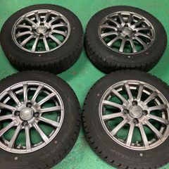 中古スタッドレス シビラ B12 14インチ 5.5j +42 PCD100 ダンロップ WM02 165/65R14 2024年 タンク ルーミー