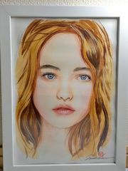 パステル画 絵 SSMサイズ 人物 - メルカリ