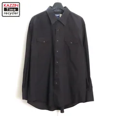 90s vintage Wrangler 無地 ウエスタンシャツ メンズ XLサイズ相当 ビッグサイズ オーバーサイズ