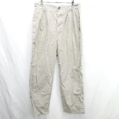 ◇ Θ MHL. URBANRESEARCH 別注 バックウエストゴム ストレートパンツ サイズM カーキ系 メンズ E  【1411280020692】のサムネイル