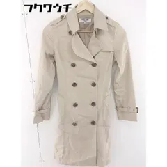 ■ ◎ NATURAL BEAUTY BASIC ベルト付 長袖 トレンチ コート サイズS ベージュ レディース  【中古】 【1109090016928】