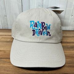 ★人気★希少品 Rainbow DRIVE-IN BY Mookie Sato ロゴ キャップ （刺繍）プティー 送料無料 RD-CP-MKPT