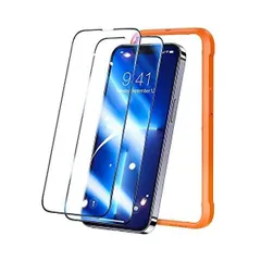 「米軍規格・2022新先端」TORRAS iPhone13 用ガラスフィルム iPhone13 Pro 用ガラスフィルム 全面保護 強化極細黒縁