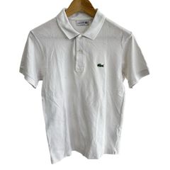 Lacoste(ラコステ) 半袖ポロシャツ サイズUS XS メンズ美品  - 白