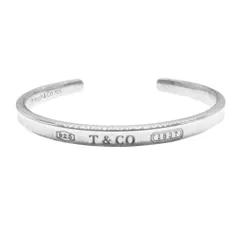 TIFFANY&Co ティファニー ナロー バングル カフ　シルバー　美品 ティファニー TIFFANY&CO. バングル レディース アクセサリー