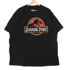 開園当時物】 USJ ジュラシックパーク3 ムービーTシャツ ブラック XL