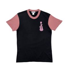 中古 サンサーフ SUNSURF Ｔシャツ クリーニング済み ハワイアングラフィック メンズ Ｍ 黒 ピンク