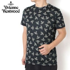 25SS新作モデル ヴィヴィアン・ウエストウッド Vivienne Westwood ANGLO ORB PRINT UNDERWEAR Tシャツ【BLACK】 81060002 BLACK/【2025SS】m-tops