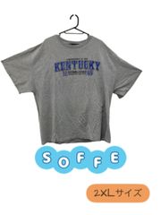 SOFFE　ケンタッキー大学　英字Tシャツ　グレー　ゆったり　ヴィンテージ感　U-397