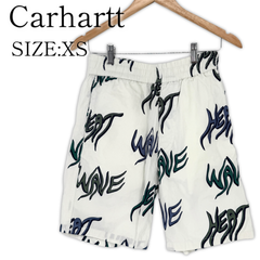 美品 Carhatt ハーフパンツ ショートパンツ XS HEAT WAVES カーハート メンズ 古着 短パン