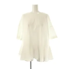 【美品】yori スカラップヘムフレアトリコットカットソー yoriスカラップヘムフレアトリコットカットソー ホワイト