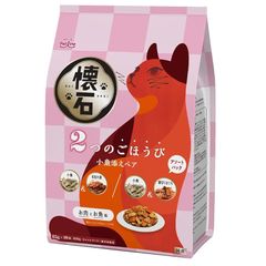 ペットライン 懐石 2つのごほうび 小魚添えペア キャットドライ グルメ【 国産/小分け/トッピング】 650g