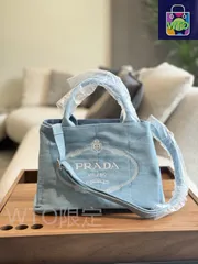 【今日特価】Prada プラダ デニムトートビーチバッグシリーズ カジュアルで実用的なデザイン-WTO輸入2