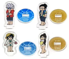 【中古】アクリルスタンド・アクリルパネル 全4種セット 「呪術廻戦 ジロリ トレーディングミニアクリルスタンド めんそーれver.」