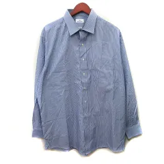 ブルックスブラザーズ BROOKS BROTHERS 346 シャツ ストライプ 長袖 17.5 XXL 紺 ネイビー /YI