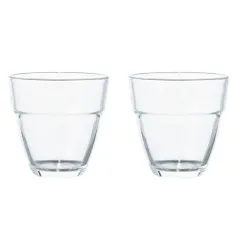 【新着商品】HSG-1624 Glass HARIO 日本製 ティーカップ レンジ・食洗器OK スタッキング可 耐熱ガラス製 260mL 2個セット 耐熱スタックグラス HARIO(ハリオ)