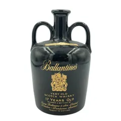 700mlロイヤルサルート 21年 茶陶器ボトル，バランタイン 17年 黒陶器ボトルセット