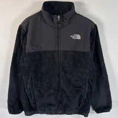 古着 ザ・ノースフェイス THE NORTH FACE フルジップフリースジャケット デナリ ワンポイントロゴ刺繍 L  ブラック キッズ