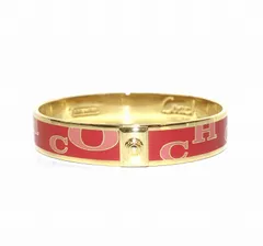 コーチ COACH シグネチャー バングル ブレスレット ピンク ゴールドカラー /DK