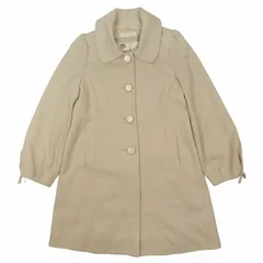 美品 レッセパッセ LAISSE PASSE 袖リボン コート ジャケット ブルゾン アウター タック サイズ36 ベージュ レディース/9/♪8のサムネイル