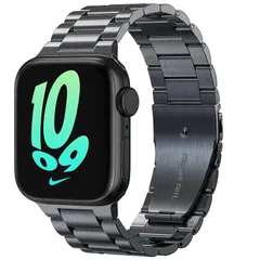 【2024 新型】コンパチブルapple watch バンド,アップルウォッチ バンド ステンレス製 長さ調整器具付き 交換バンド apple watch Ultra/Ultra 2/10/9/8/7/6/SE/5/4/3/2/1対応 ビジネス 通勤 ap