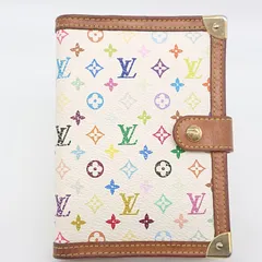 LOUIS VUITTON ルイヴィトン アジェンダ PM　モノグラム　マルチカラー　手帳カバー　システム手帳　ホワイト　ブロン