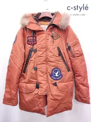 V620 [人気] AVIREX アヴィレックス フライトジャケット XL オレンジ N-3B 6122044 | Q★