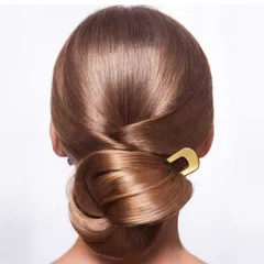 かんざし U字型 ヘアアクセサリー U字コーム お洒落 シンプル ヘアピン メタル こなれ感 お団子 シニヨン ヘアアレンジ