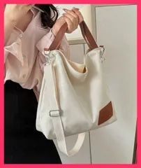 【おしゃれ】 トートバッグ レディースショルダーバッグ お出かけカバン大人/ロゴトート A4鞄/カジュアル bag 肩掛けバッグ レディース 手提げ 帆布 おすすめ おしゃれ　人気 上品 82HARU-013