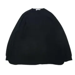 GRAPHPAPER グラフペーパー GM211-70139B Waffle Tee ワッフル ロングスリーブ 長袖 カットソー ブラック系 F【中古】のサムネイル