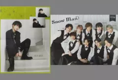 【中古】ポスター 両面BIGピンナップポスター(四つ折) 高地優吾(SixTONES)/Snow Man Wink up 2021年4月号 綴じ込み付録