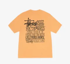（ XL ） STUSSY(ステューシー) カリフォルニア グルーン PIGMENT(ピグメント) ダイド Tシャツ オレンジ