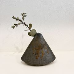 石 石製 石彫 石彫り 一輪挿し 花器 花瓶 フラワーベース - メルカリ