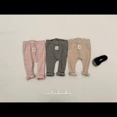 韓国子供服　valubebe ストライプレギンス