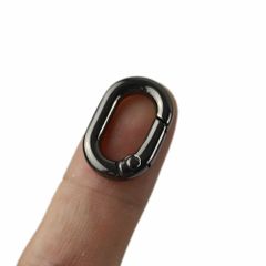[Limited Quantity] 2) (black-1.4cm) Connecting Buckle Repair Hardware Parts for Bags, Wallets, Shoulder Bags, Keyrings, Keychains, Carabiners, Zinc Alloy