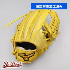 【硬式対応アップグレード済 (高校野球対応)】 ミズノ 硬式グローブ / 内野手用 型付け済み (mizuno グラブ) [WE1254]