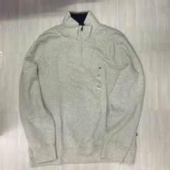 TOMMY HILFIGER USA 3/4 クオータージップ モックネック スウェットプルオーバー (R4F-4)