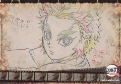 【中古】マグカップ・湯のみ 煉獄杏寿郎 紙製ランチョンマット 「劇場版 鬼滅の刃 無限列車編×ufotable Cafe 第三期」 フード＆デザート注文特典