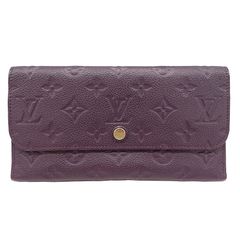 ルイ・ヴィトン LOUIS VUITTON 財布 レディース ブランド 長財布 モノグラムアンプラント ポルトフォイユ ヴィルトゥオーズ オーブ パープル M60294 三つ折り 大きめ おしゃれ ロゴ 高級感【中古】
