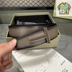 【今日特価】Tom Ford デュアルフェイス 頭層牛皮ベルト-1
