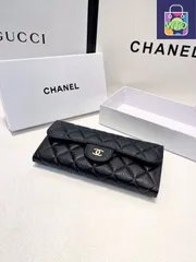 【今日特価】Chanel シャネル クラシック二つ折りシリーズ 牛皮で作り精巧耐久性に優れ触感にも優れる