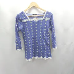 ◇ ⊇◎●未使用● FITH フィス キッズ 花柄 コットン100% 長袖 カットソー サイズ160 ブルー 女の子 E  【1503310001594】