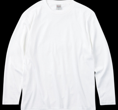 00102-CVL/Printstar 5.6オンス ヘビーウェイト長袖Tシャツ/ホワイト