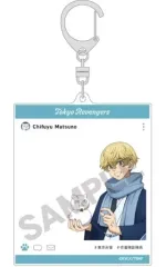 【中古】キーホルダー 松野千冬(冬着物) SNS風アクリルキーホルダー 「東京リベンジャーズ」