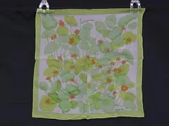 ■新品■未使用■ HERMES エルメス Les Capucines【金蓮花】カレ45 プチカレ ガヴロッシュ シルク100％ スカーフ グリーン系 FJ5886