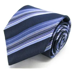 ピエールカルダン ブランド ネクタイ ストライプ柄 マルチストライプ シルク 日本製 PO メンズ ネイビー Pierre Cardin 【中古】