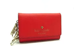 ■美品■ kate spade ケイトスペード PVC 6連 キーケース 鍵入れ レディース レッド系 DH0962