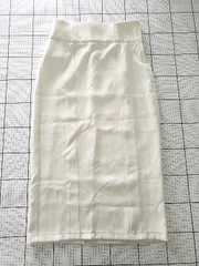 ◇ 未使用 Θ classicalelf クラシカルエルフ ロング丈 タイト スカート サイズXL オフホワイト系 レディース E  【1508060004871】